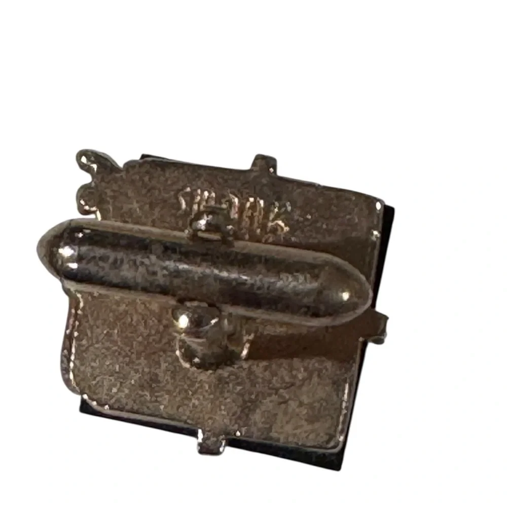 Vintage 50s/60s Black Onyx Tie Bar and Cufflinks
